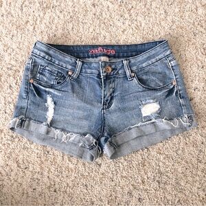 Distressed Denim Shorts Size 4